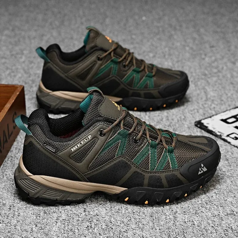 HIKEUP Atmungsaktive Dämpfung Rutschfeste Sneakers Herren Wanderschuhe Laufen Trekking Sneakers Outdoor Bergsportschuhe für Herren