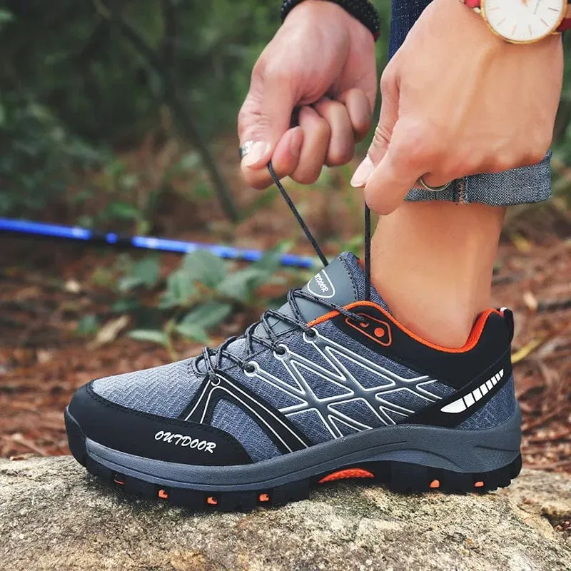 Männer Wanderschuhe Outdoor Trekking Sport Klettern Stiefel Sommer Atmungsaktives Mesh Nicht-slip Walking Trainer Camping Bequem