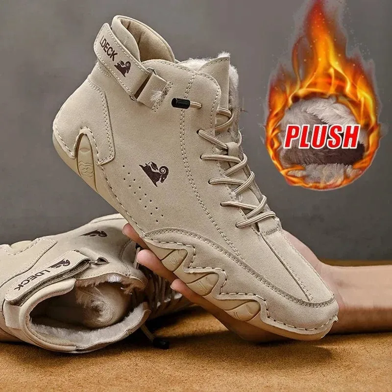 Sportschuhe Herren Winter 2023 Neue Freizeitschuhe High Top Wandern Winter Wärme Pelz Designer Fashion Casual Lace Up Schuhe