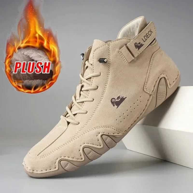 Sportschuhe Herren Winter 2023 Neue Freizeitschuhe High Top Wandern Winter Wärme Pelz Designer Fashion Casual Lace Up Schuhe