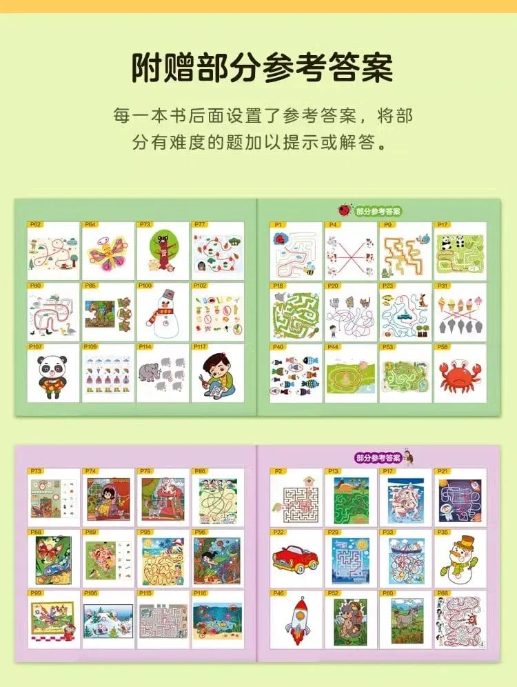 Mathematikbuch für Kinder im Alter von 2–6 Jahren, Tiere, Zeichnen, Malen, Stiftkontrolle, Training des Kindergehirns, Frühbildungsbuch für Kinder, 192 Seiten