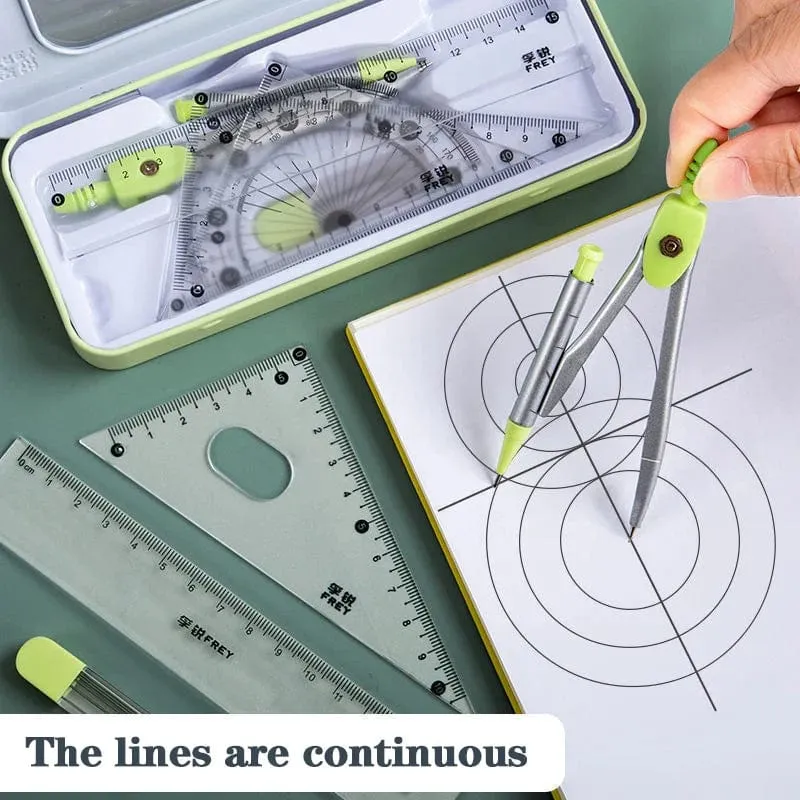 7 Teile/los Lineal Set Kawaii Geometrische Zeichnung Radiergummi Kit Zurück Zu Schule Mathematik Kompass Set Büro Schule Liefert 2022 Schreibwaren