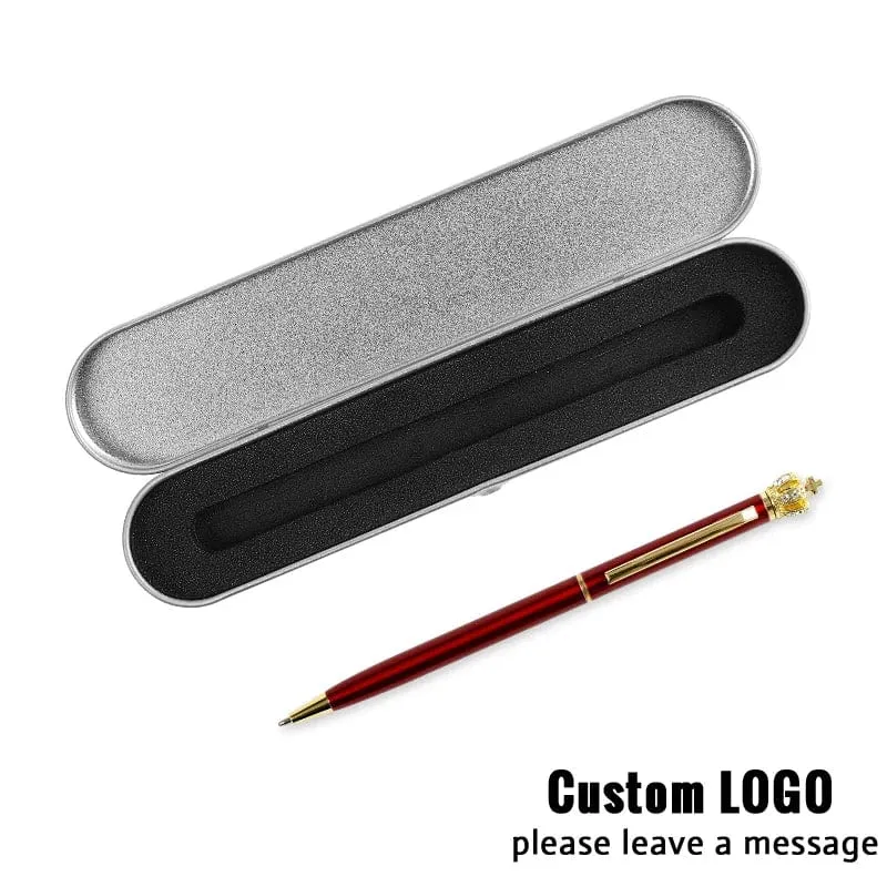 Exquisite Geschenkbox Kugelschreiber Set Business Individuelles Logo Bürozubehör Schüler Lehrer Geschenk Schreibstifte Schnitzen Name