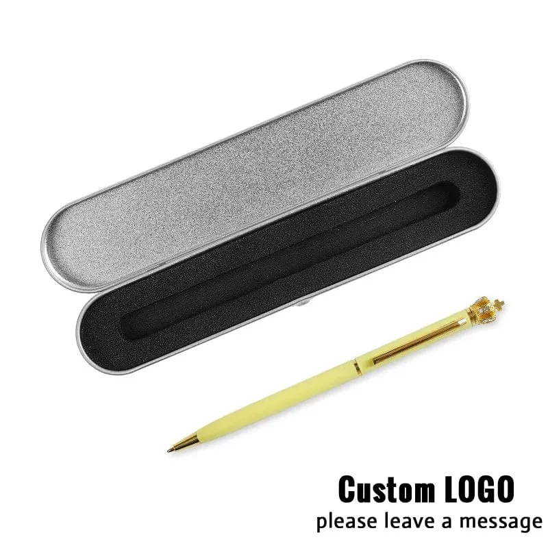 Exquisite Geschenkbox Kugelschreiber Set Business Individuelles Logo Bürozubehör Schüler Lehrer Geschenk Schreibstifte Schnitzen Name