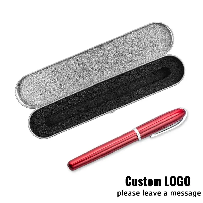 Exquisite Geschenkbox Kugelschreiber Set Business Individuelles Logo Bürozubehör Schüler Lehrer Geschenk Schreibstifte Schnitzen Name