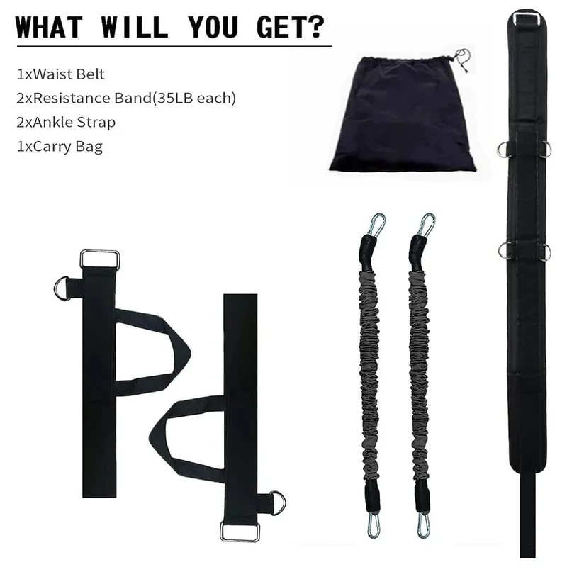 Fitness Bounce Trainer Seil Widerstand Bands Übung Ausrüstung Basketball Tennis Laufen Bein Kraft Agility Training Strap