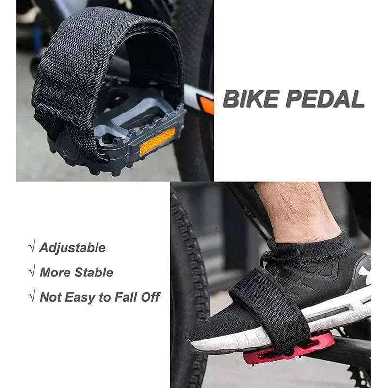 1 paar Fahrrad Pedal Riemen Nylon Kappe Clip Fuß Strap Gürtel Klebstoff Fahrrad Pedale Fixed Gear Rennrad Teile MTB Zubehör