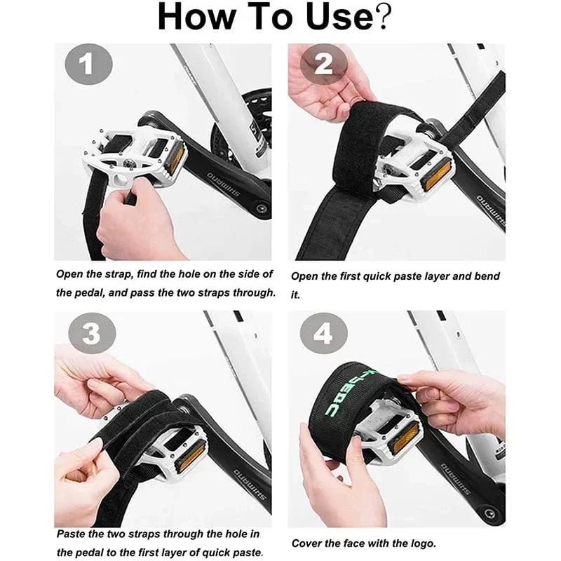 1 paar Fahrrad Pedal Riemen Nylon Kappe Clip Fuß Strap Gürtel Klebstoff Fahrrad Pedale Fixed Gear Rennrad Teile MTB Zubehör