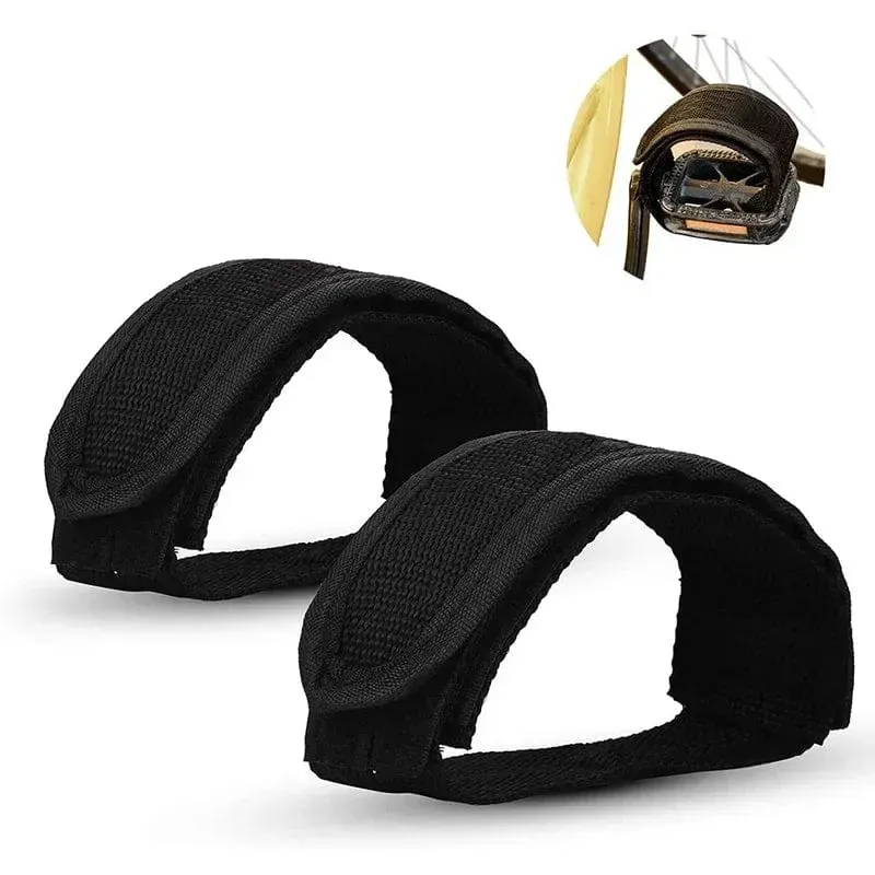 1 paar Fahrrad Pedal Riemen Nylon Kappe Clip Fuß Strap Gürtel Klebstoff Fahrrad Pedale Fixed Gear Rennrad Teile MTB Zubehör