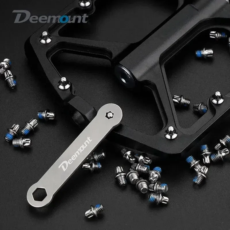 Fahrradpedalspikes, 25 Stück, rutschfeste Stahlbolzen, M4-Gewindebolzen, Stiftnägel für Fahrradpedale, Fahrradzubehör