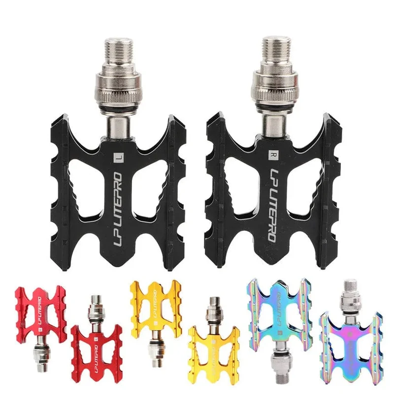 LP Litepro Faltrad Schnellspannpedal Ultraleichtes MTB-Rennrad aus Aluminiumlegierung rutschfest für Brompton Fnhon Fahrradpedal