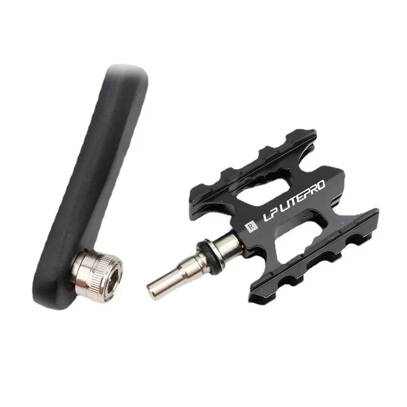 LP Litepro Faltrad Schnellspannpedal Ultraleichtes MTB-Rennrad aus Aluminiumlegierung rutschfest für Brompton Fnhon Fahrradpedal