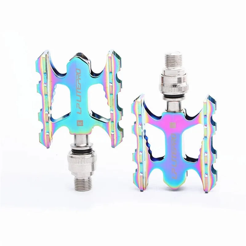 LP Litepro Faltrad Schnellspannpedal Ultraleichtes MTB-Rennrad aus Aluminiumlegierung rutschfest für Brompton Fnhon Fahrradpedal