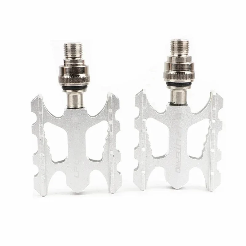 LP Litepro Faltrad Schnellspannpedal Ultraleichtes MTB-Rennrad aus Aluminiumlegierung rutschfest für Brompton Fnhon Fahrradpedal