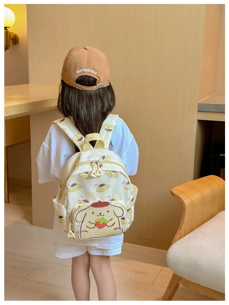Sanrio Kinder Schulrucksack Hello Kitty Kuromi Cinnamoroll bedrucktes Oxford-Gewebe Kindergarten Mädchen Rucksack Schulbedarf