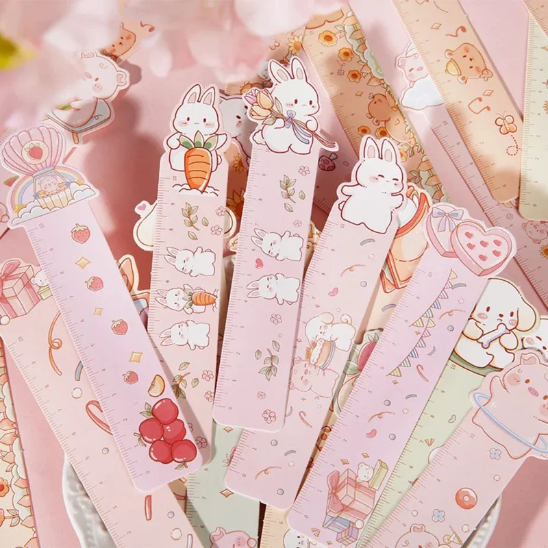 Mr. Paper 30 Teile/schachtel Niedliche Lesezeichen aus Papier mit Tiermotiv für Bücher, Lineal im Cartoon-Stil, Geschenkkarte, Lehrerbedarf, Schreibwaren