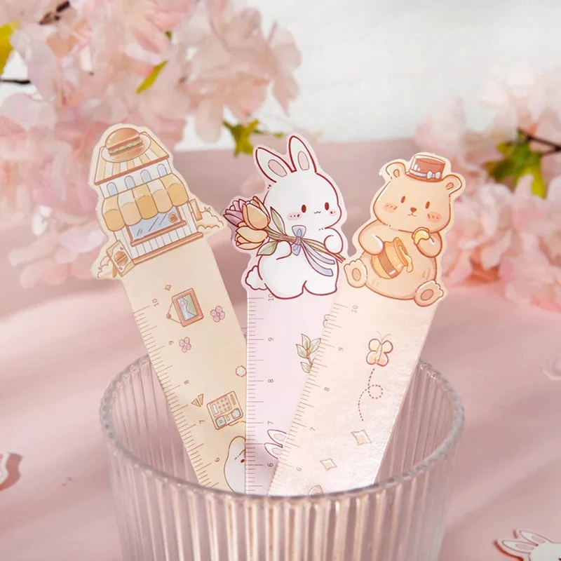 Mr. Paper 30 Teile/schachtel Niedliche Lesezeichen aus Papier mit Tiermotiv für Bücher, Lineal im Cartoon-Stil, Geschenkkarte, Lehrerbedarf, Schreibwaren