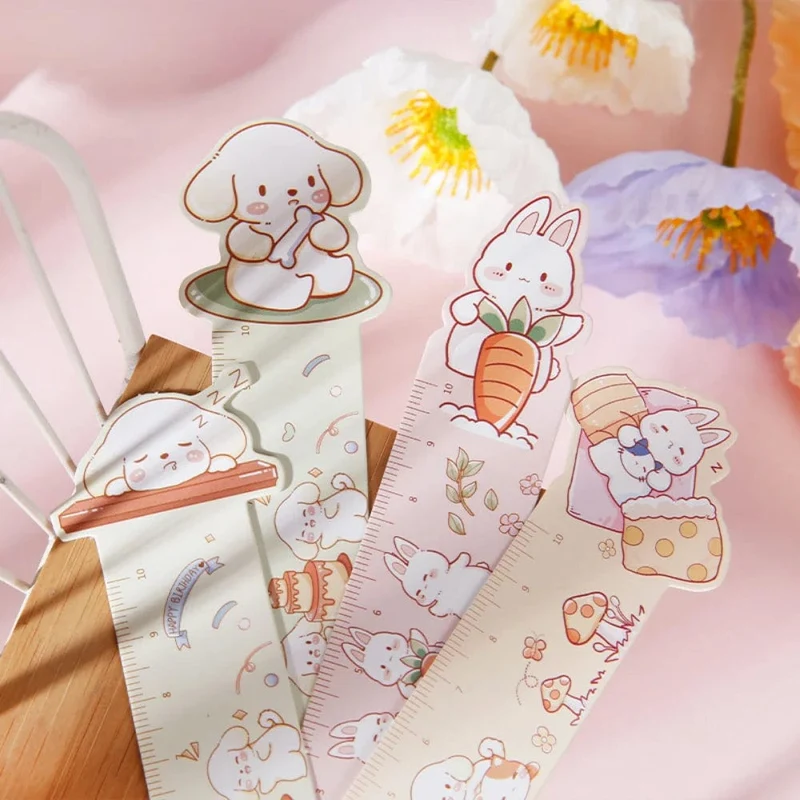 Mr. Paper 30 Teile/schachtel Niedliche Lesezeichen aus Papier mit Tiermotiv für Bücher, Lineal im Cartoon-Stil, Geschenkkarte, Lehrerbedarf, Schreibwaren