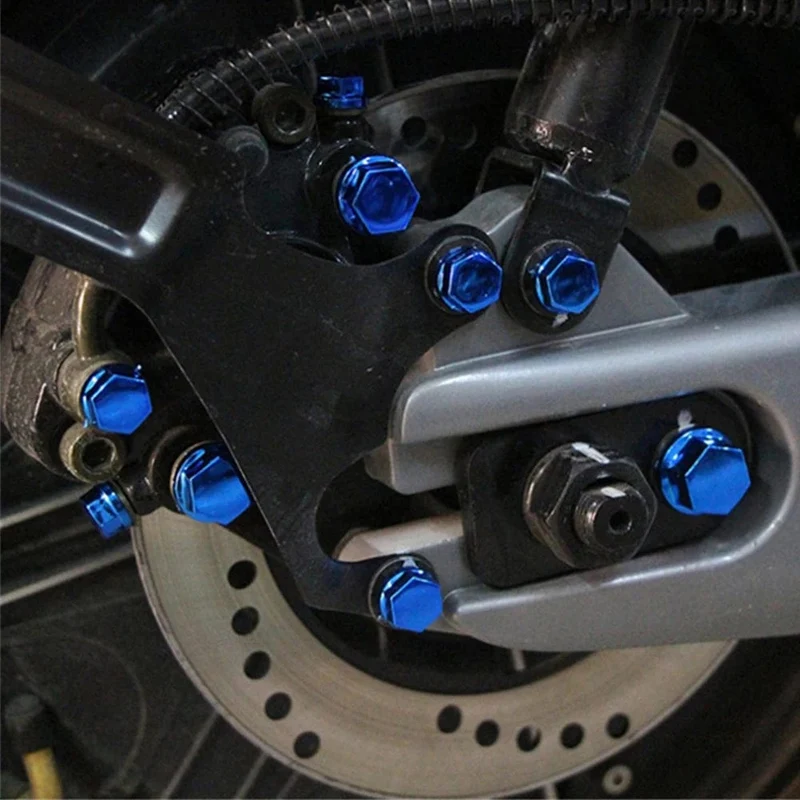 Universal 30 STÜCKE Motorrad Modellierung Überzug Mutter Dekorative Schraubverschluss Für Yamaha FZ1 FAZER FZ6 FZ6R FZ8 XJ6 MT01 MT03 MT-07 MT-09