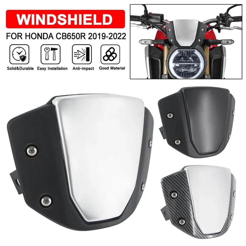 Cb650r Windschutzscheibe Motorrad Windschutz Für Honda CB650R 2019-2023 CB1000R 2018-2020 Vorne Sport Windabweiser Schutz Abdeckung