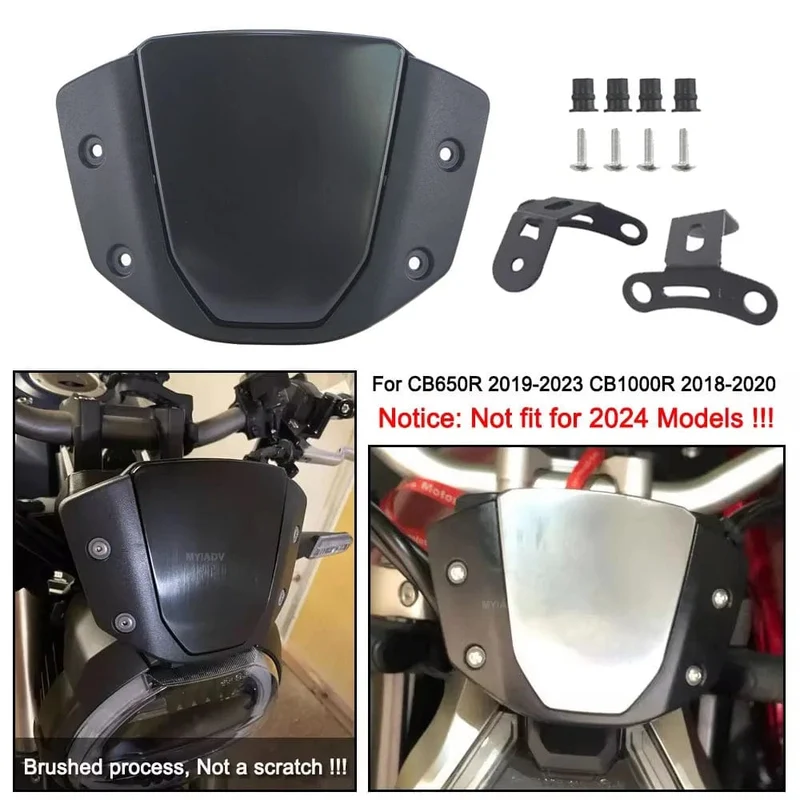 Cb650r Windschutzscheibe Motorrad Windschutz Für Honda CB650R 2019-2023 CB1000R 2018-2020 Vorne Sport Windabweiser Schutz Abdeckung