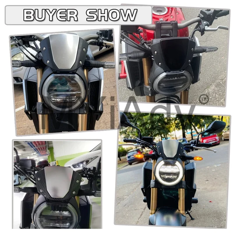 Cb650r Windschutzscheibe Motorrad Windschutz Für Honda CB650R 2019-2023 CB1000R 2018-2020 Vorne Sport Windabweiser Schutz Abdeckung