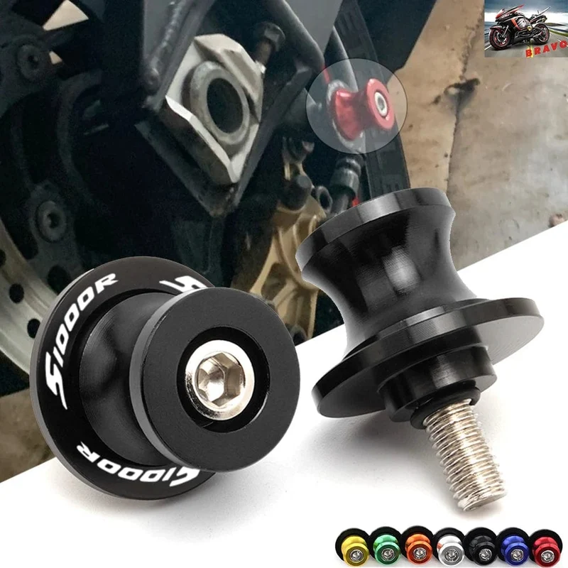 Logo Für BMW S1000R S1000RR 2009-2023 S1000XR 2014-2020 Schwinge Spulen Sliders Stand Schrauben CNC Motorrad Zubehör m8 Schrauben