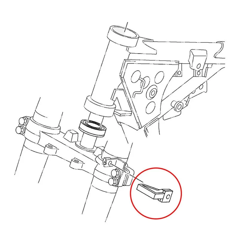 Motorrad Vorne Bremse Kabel Clamp Linie Guide Für Yamaha YZ125 YZ250 YZ250F YZ80 85 TTR125/L/E/LE WR250F WR450F WR400F WR250