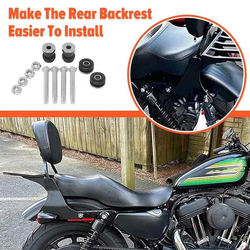 Motorradzubehör Abnehmbare Sissy Bar Rückenlehne Docking Hardware Für Harley Sportster XL1200 XL883 Forty Eight 2004-später