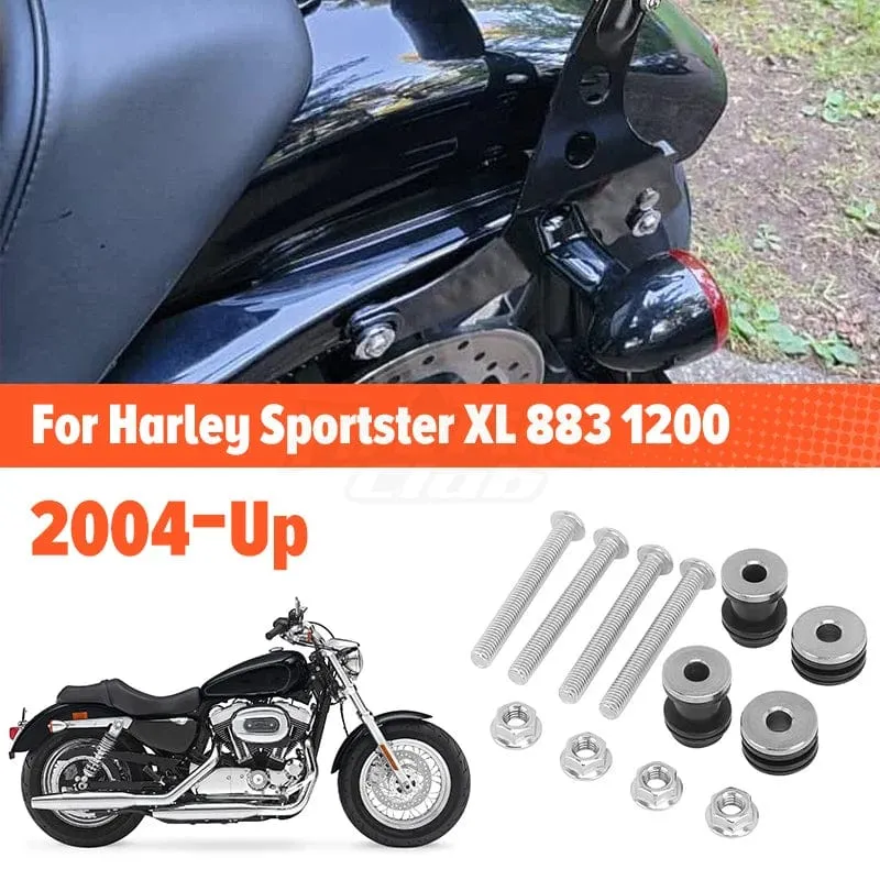 Motorradzubehör Abnehmbare Sissy Bar Rückenlehne Docking Hardware Für Harley Sportster XL1200 XL883 Forty Eight 2004-später