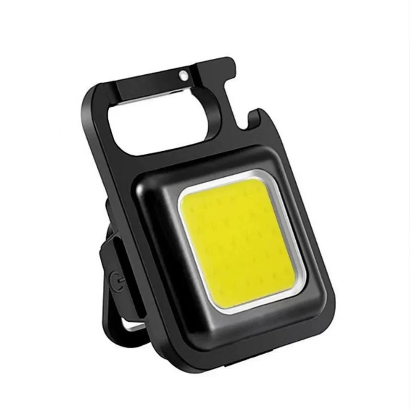 Starkes Licht, tragbar, Mini-Schlüsselanhänger, kleine Taschenlampe, Aufladen, Camping, Arbeit, multifunktionale Auto-Reparatur-LED