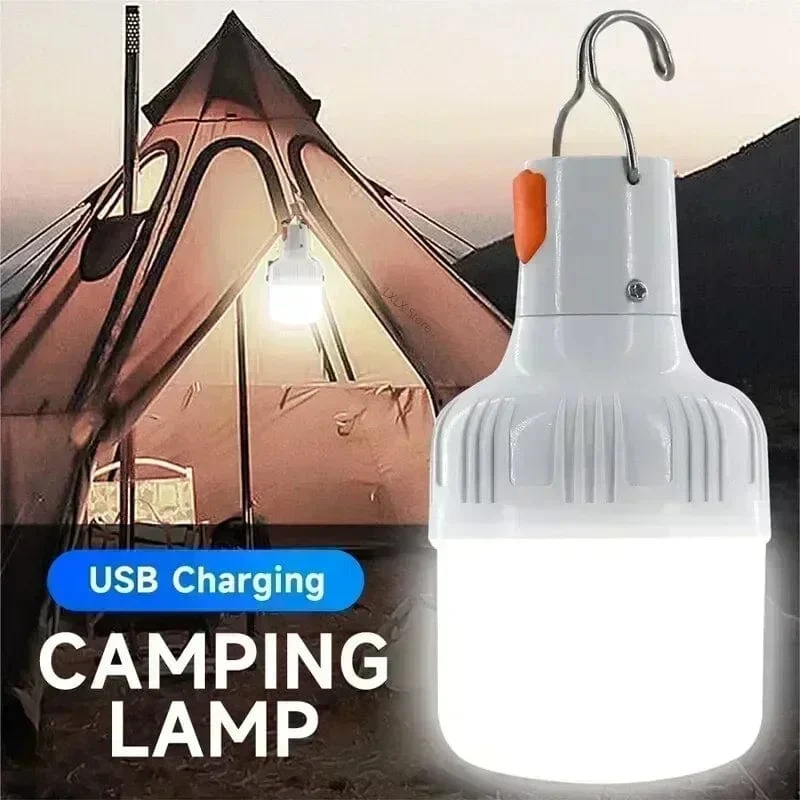 60 W Notfall Licht Outdoor Camping Liefert Edc Outdoor USB Aufladbare LED Glühbirne Laterne Wandern Sport Unterhaltung