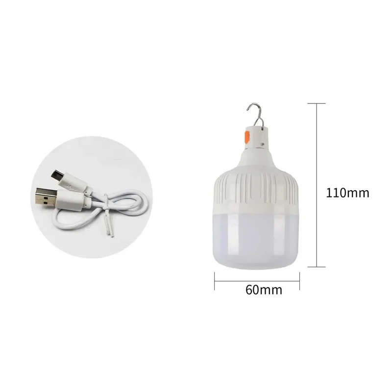 60 W Notfall Licht Outdoor Camping Liefert Edc Outdoor USB Aufladbare LED Glühbirne Laterne Wandern Sport Unterhaltung