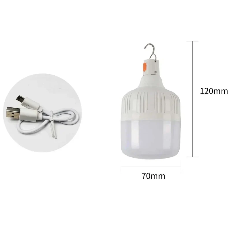 60 W Notfall Licht Outdoor Camping Liefert Edc Outdoor USB Aufladbare LED Glühbirne Laterne Wandern Sport Unterhaltung