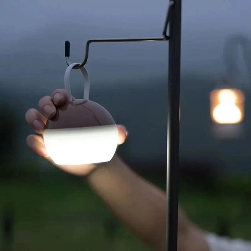 MOBI GARDEN Camping Ran Camp Beleuchtung LED Laterne wiederaufladbar tragbar