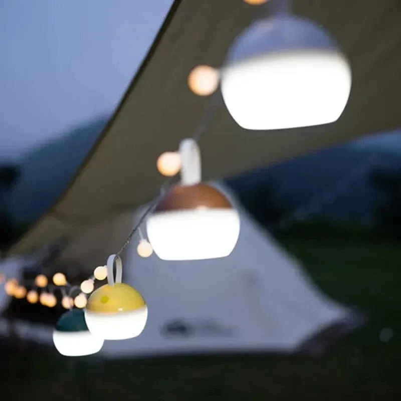 MOBI GARDEN Camping Ran Camp Beleuchtung LED Laterne wiederaufladbar tragbar