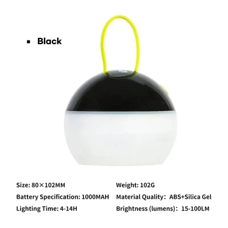 MOBI GARDEN Camping Ran Camp Beleuchtung LED Laterne wiederaufladbar tragbar