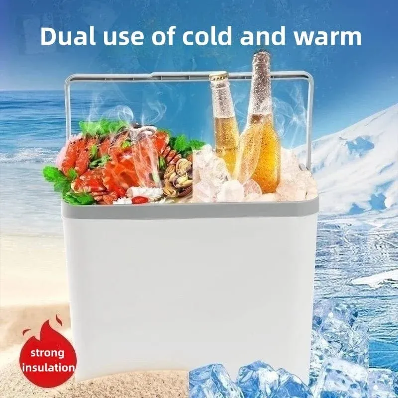5L/8L/13L/26L Kühlschrank mit Gefrierfach, Mini-Kühlschrank, Auto-Eiskübel, Getränkekühler, Wärme- und Kältekonservierung, für Camping im Freien