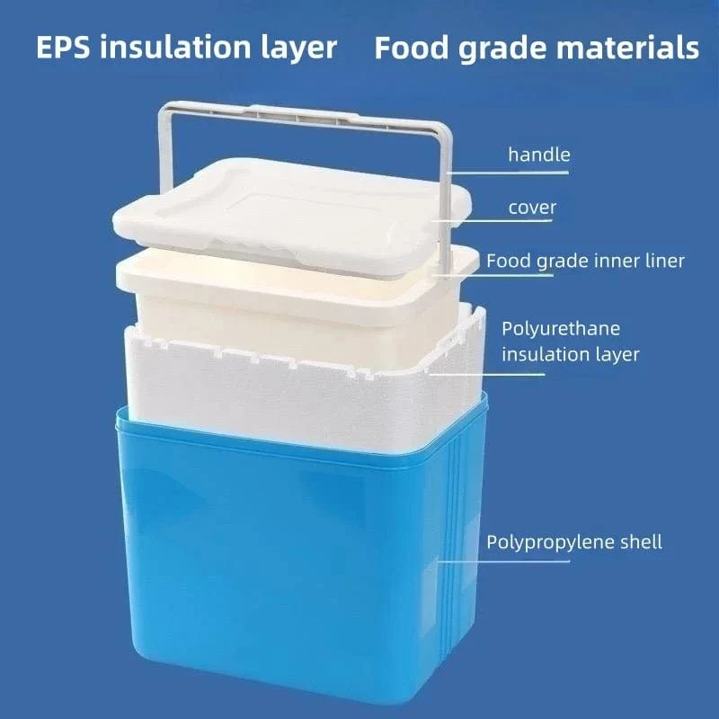 5L/8L/13L/26L Kühlschrank mit Gefrierfach, Mini-Kühlschrank, Auto-Eiskübel, Getränkekühler, Wärme- und Kältekonservierung, für Camping im Freien