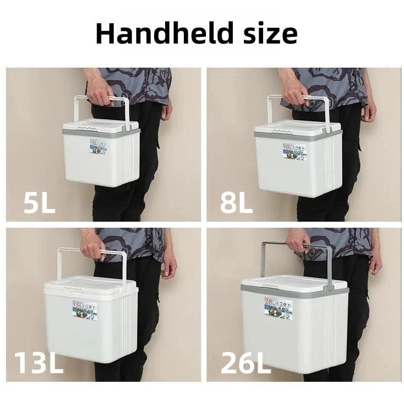 5L/8L/13L/26L Kühlschrank mit Gefrierfach, Mini-Kühlschrank, Auto-Eiskübel, Getränkekühler, Wärme- und Kältekonservierung, für Camping im Freien