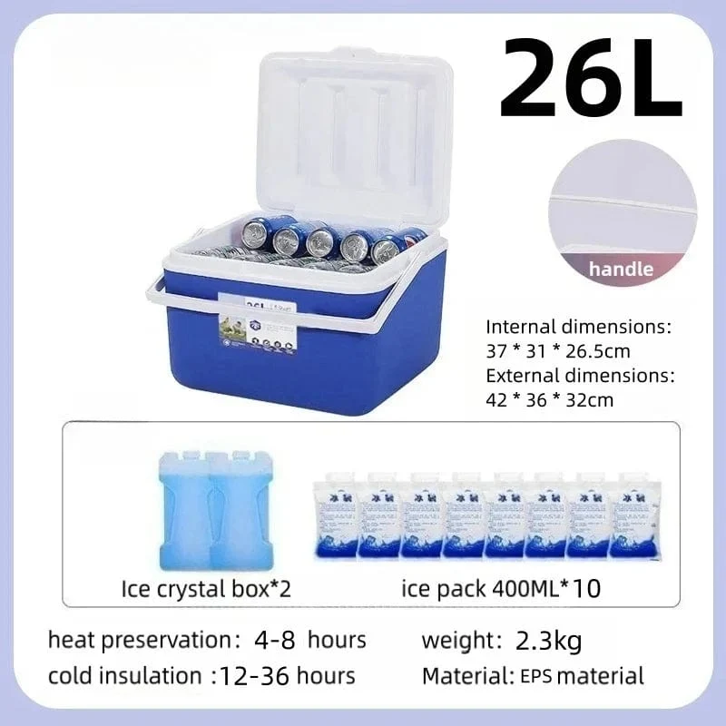 5L/8L/13L/26L Kühlschrank mit Gefrierfach, Mini-Kühlschrank, Auto-Eiskübel, Getränkekühler, Wärme- und Kältekonservierung, für Camping im Freien