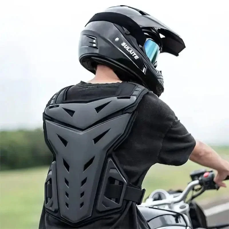 SULAITE Motocross-Körperpanzerung Motorradjacke Motocross Moto Weste Rücken Brustschutz Offroad Dirtbike Schutzausrüstung