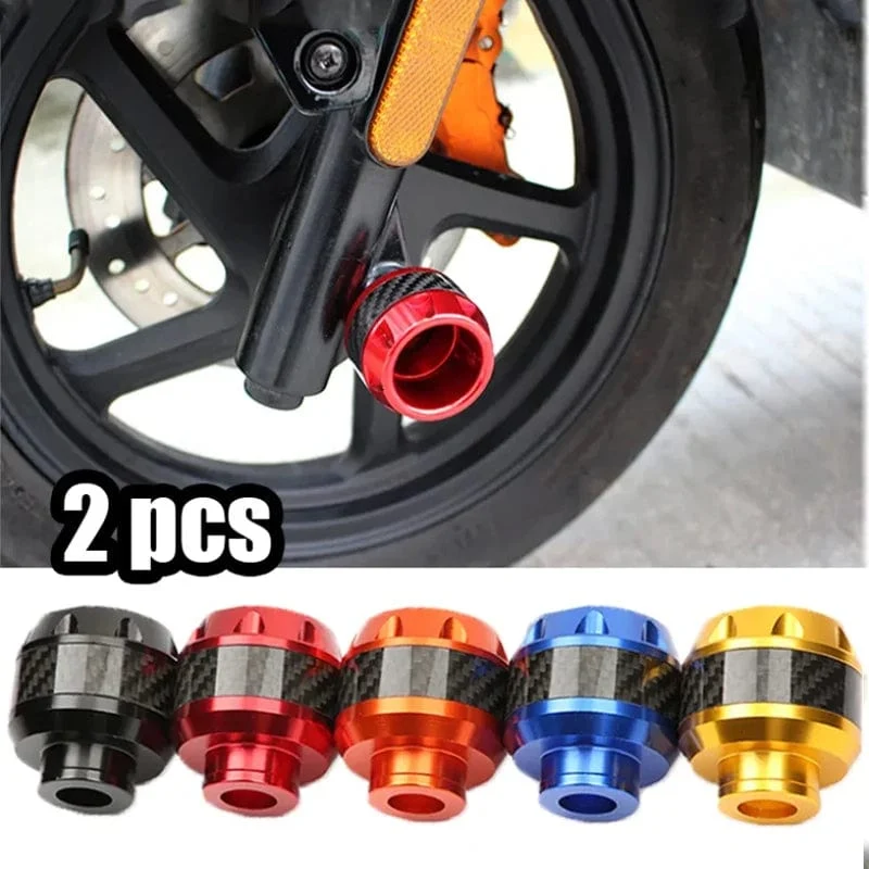 2 Stücke Universal Motorrad Crash Protector Aluminium Gabelschutz Motorrad Motorrad Radschutz Crash Cap Slider