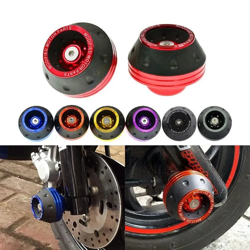 2 Stücke Universal Motorrad Crash Protector Aluminium Gabelschutz Motorrad Motorrad Radschutz Crash Cap Slider