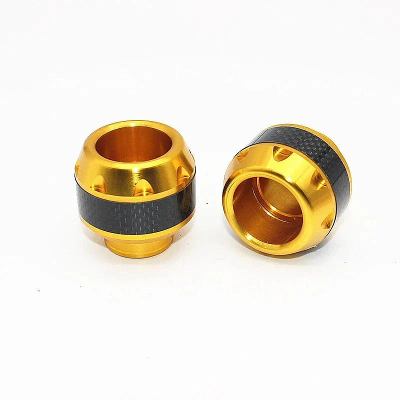 2 Stücke Universal Motorrad Crash Protector Aluminium Gabelschutz Motorrad Motorrad Radschutz Crash Cap Slider