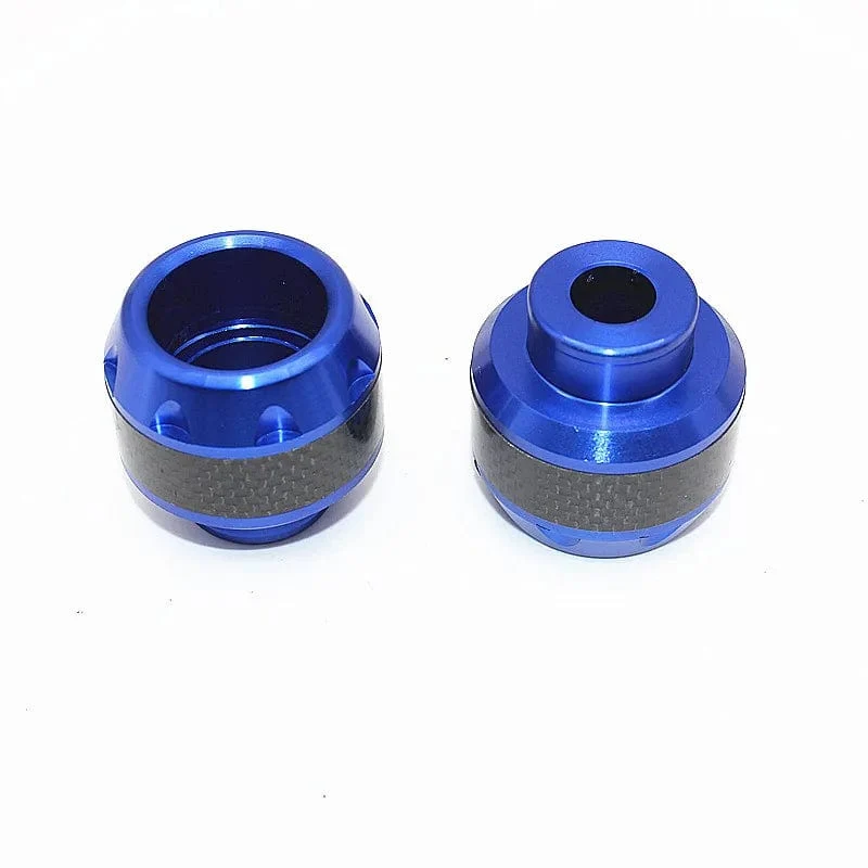 2 Stücke Universal Motorrad Crash Protector Aluminium Gabelschutz Motorrad Motorrad Radschutz Crash Cap Slider