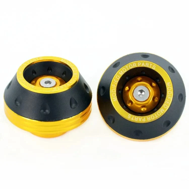 2 Stücke Universal Motorrad Crash Protector Aluminium Gabelschutz Motorrad Motorrad Radschutz Crash Cap Slider