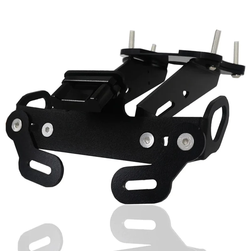Für Yamaha MT-09 MT09 MT 09 SP 2021 2022 Heckfender-Registrierungshalterung Kennzeichenhalter Rahmen Heck ordentlich mit LED-Licht