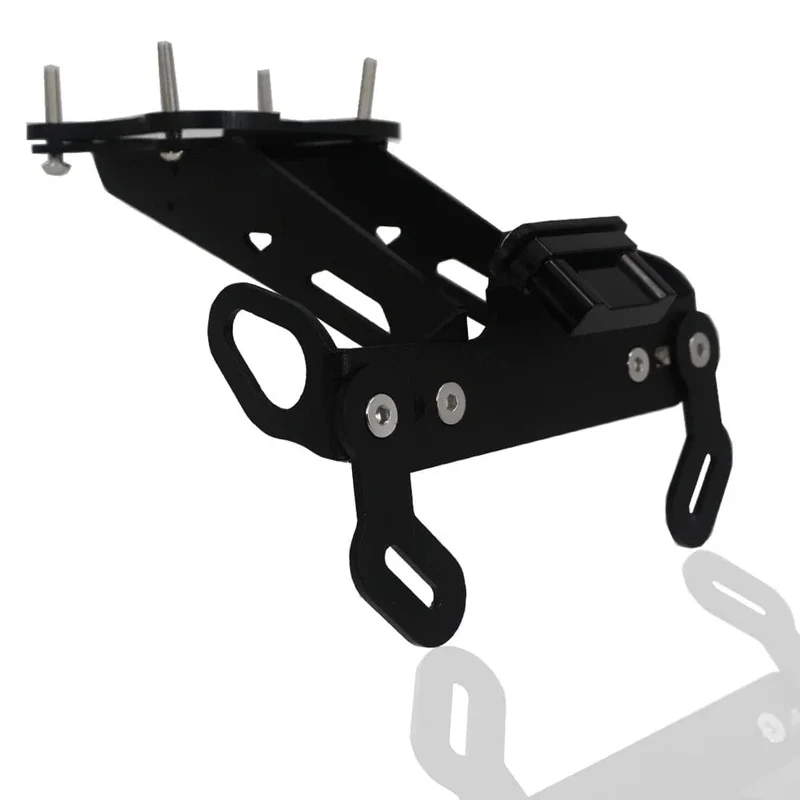 Für Yamaha MT-09 MT09 MT 09 SP 2021 2022 Heckfender-Registrierungshalterung Kennzeichenhalter Rahmen Heck ordentlich mit LED-Licht