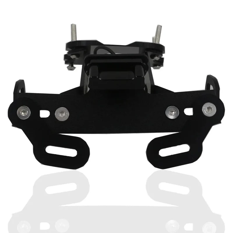 Für Yamaha MT-09 MT09 MT 09 SP 2021 2022 Heckfender-Registrierungshalterung Kennzeichenhalter Rahmen Heck ordentlich mit LED-Licht